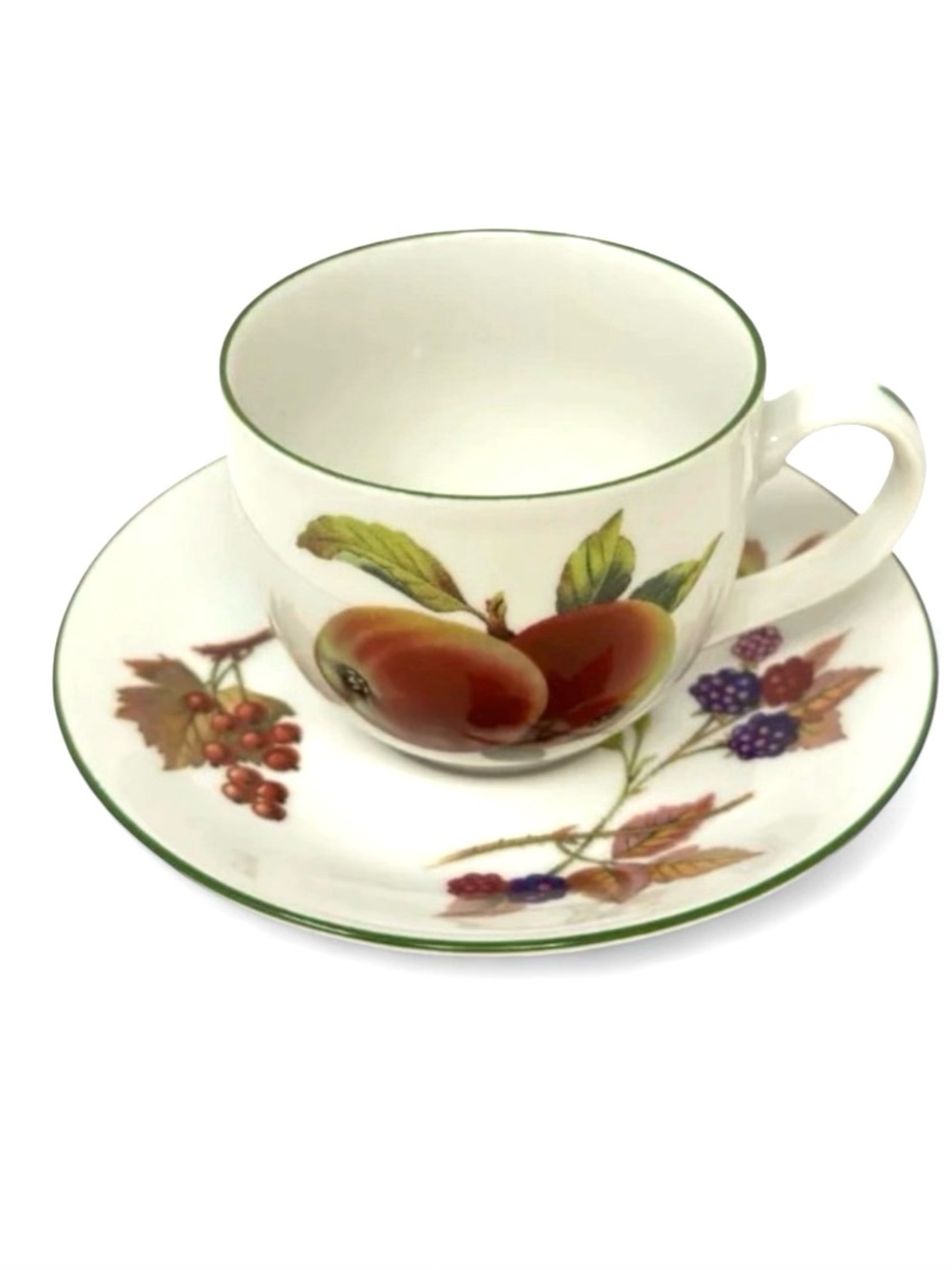 4 Royal Worcester Evesham Vale Cups and Saucers